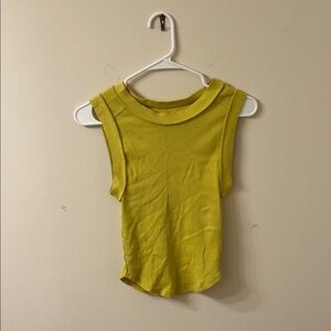 We The Free Lime Green Tank Top